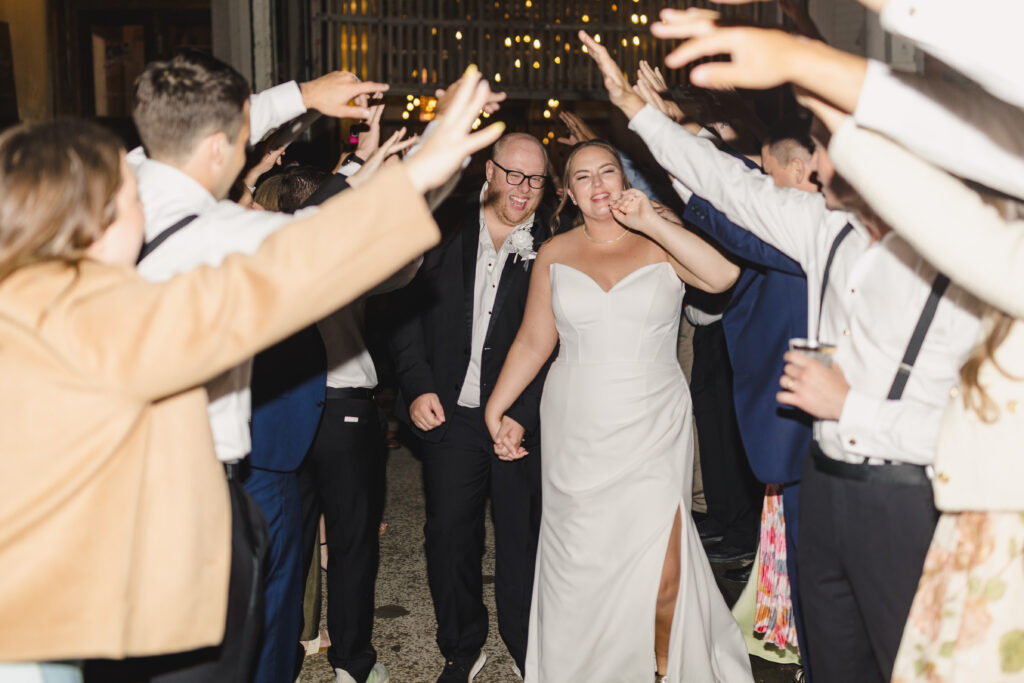 wedding reception exit