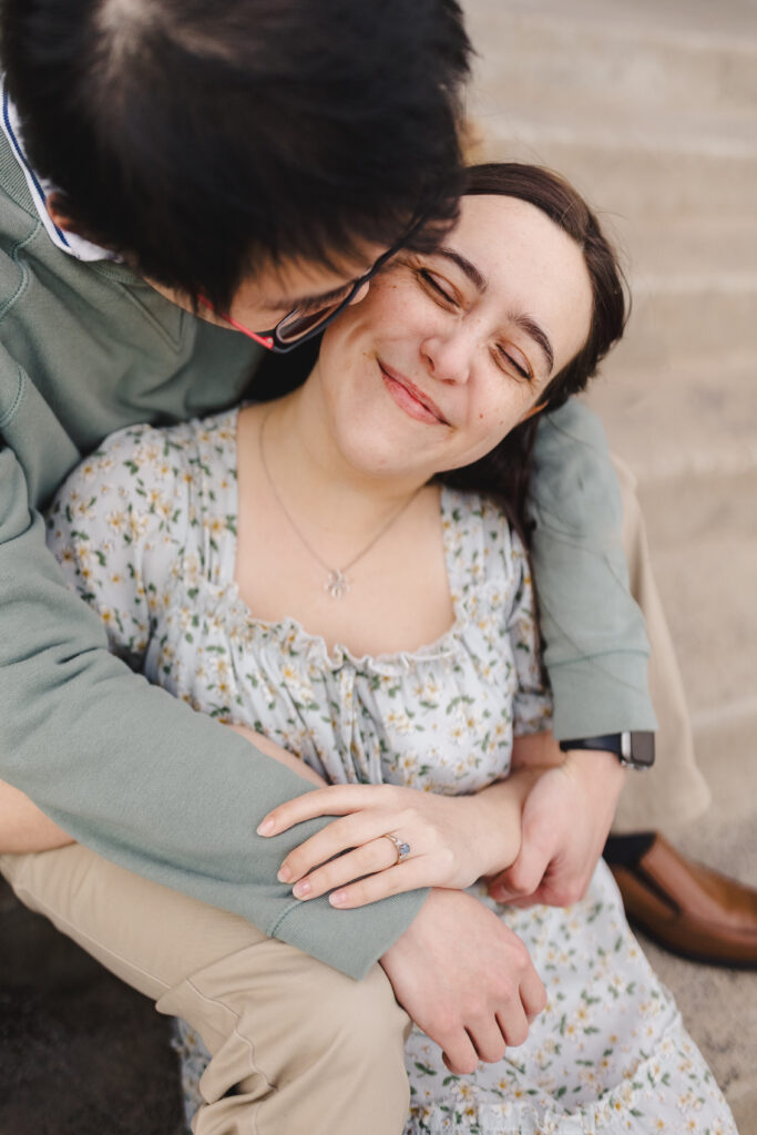 cute and fun engagement photoshoot