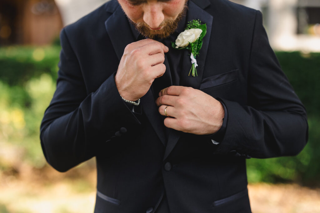 grooms outfit details