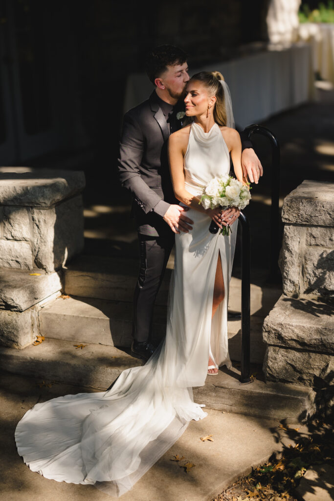 evening wedding photos
