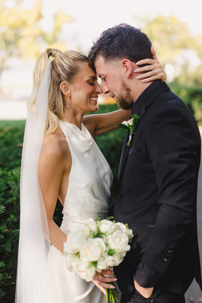 beautiful bride and groom