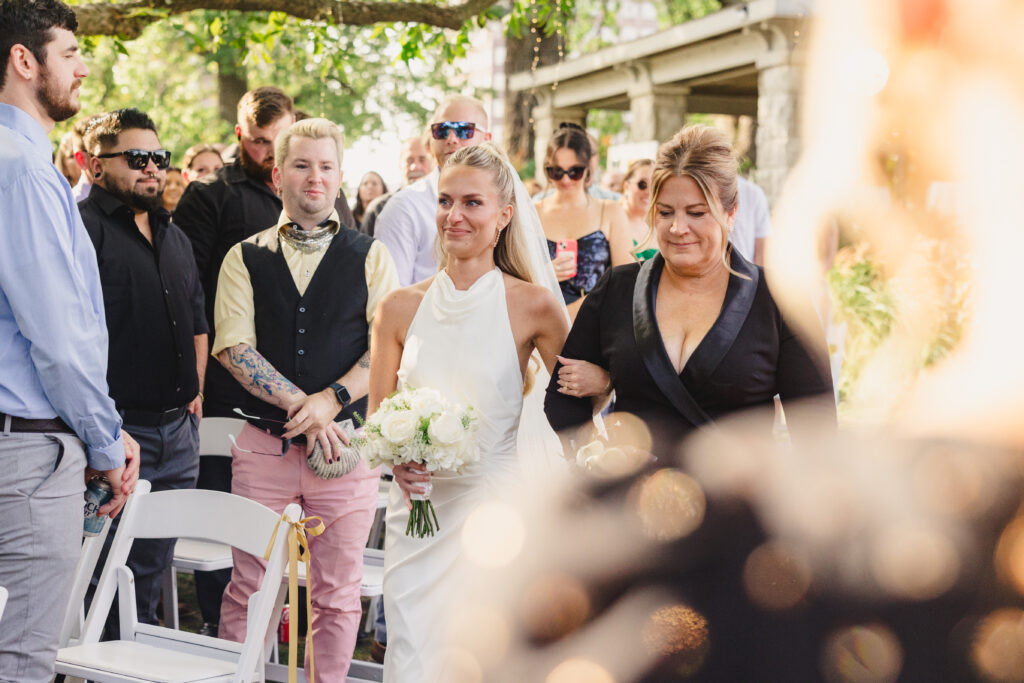 bride walking down the aisle