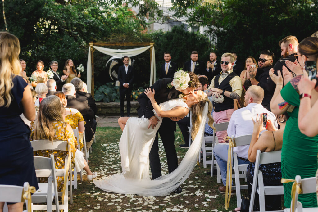 bridal exit at the wedding