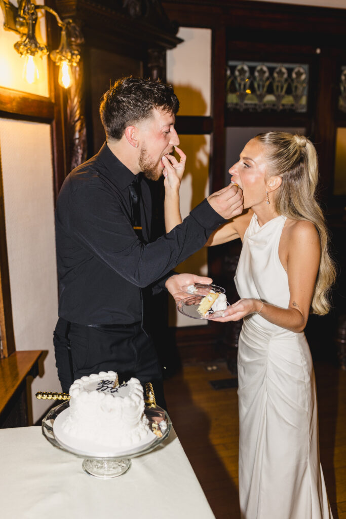 cutting of the cake