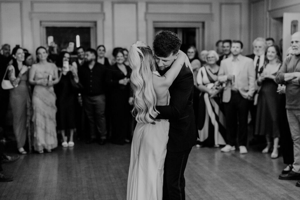 first dance black and white photography