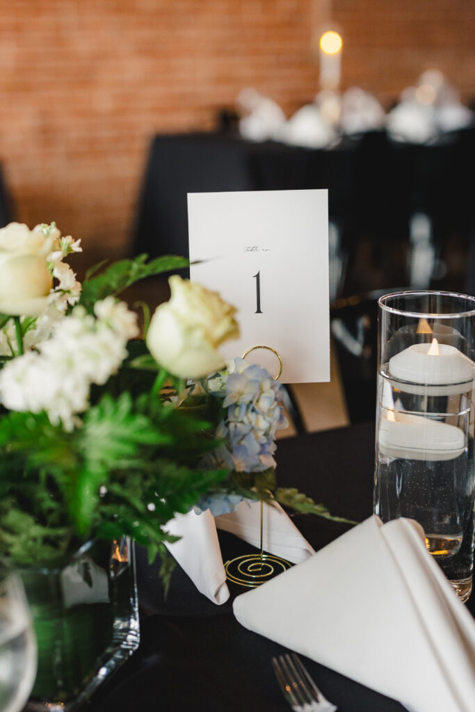 wedding table details