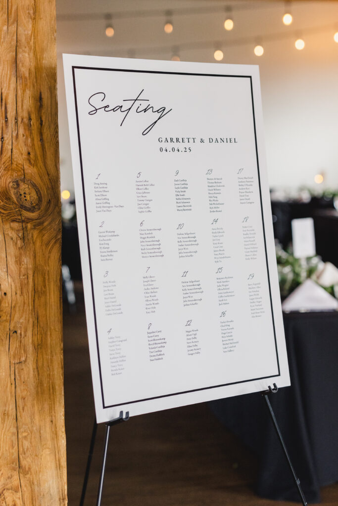 wedding table plan