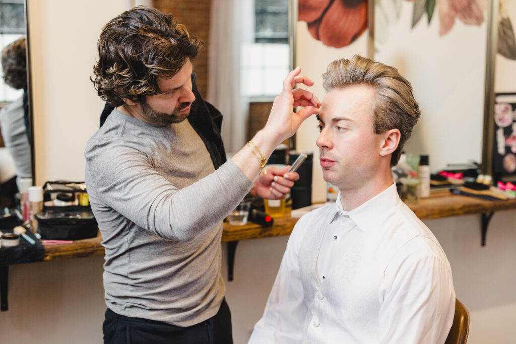 wedding morning getting ready