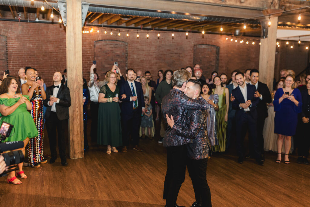 the first dance at evening celebration