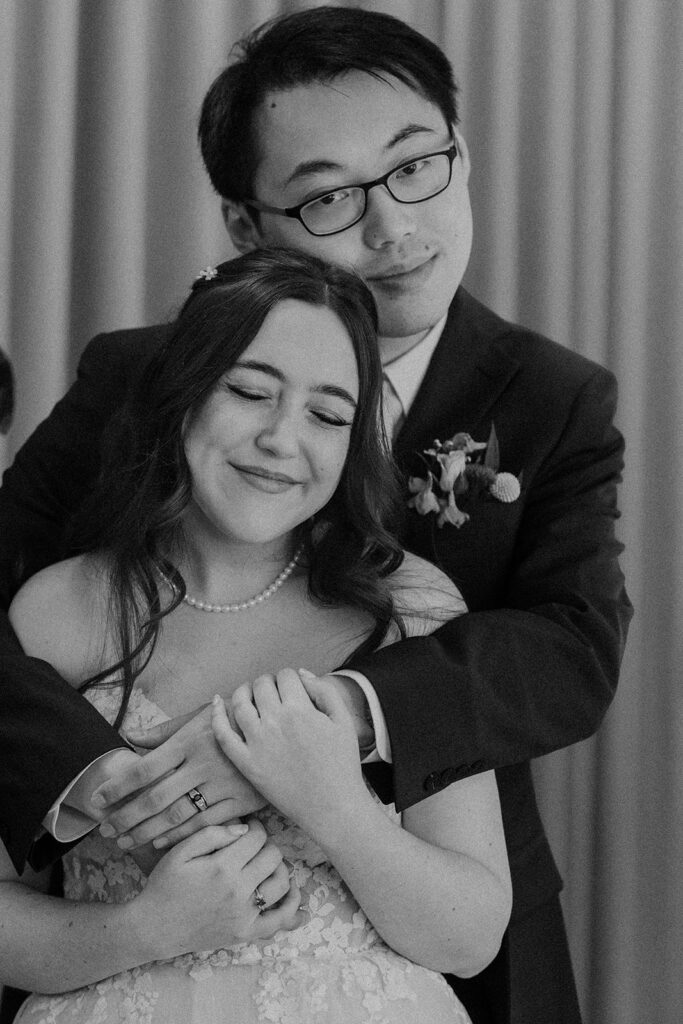 black and white wedding photography