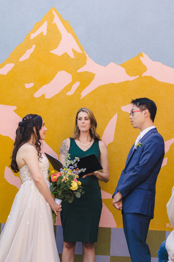 wedding ceremony at no vacancy kansas city