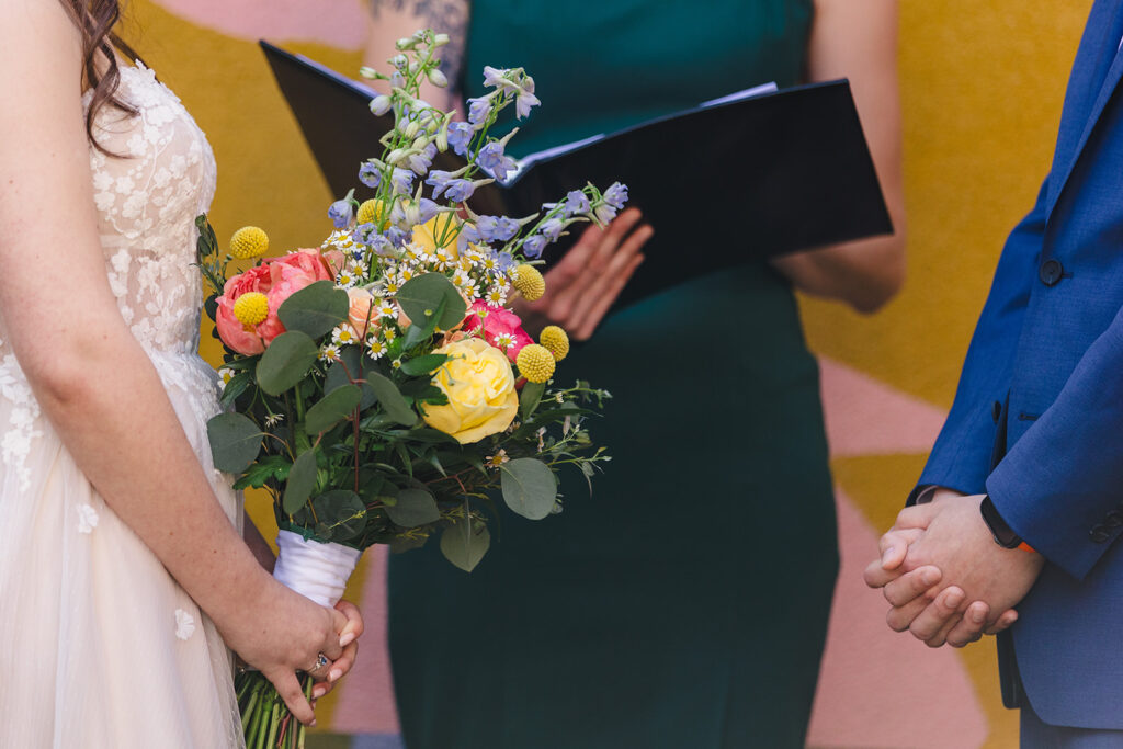 wedding details and bouquet