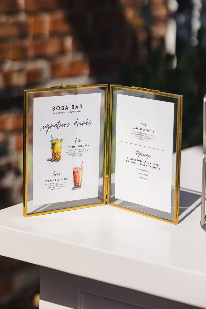drinks menus