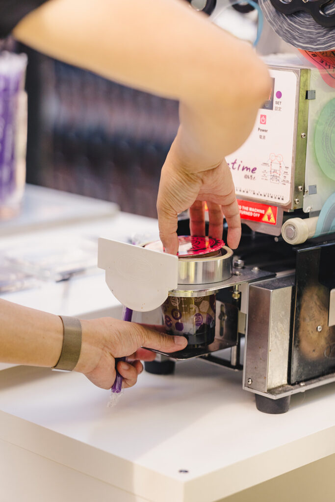 boba tea station