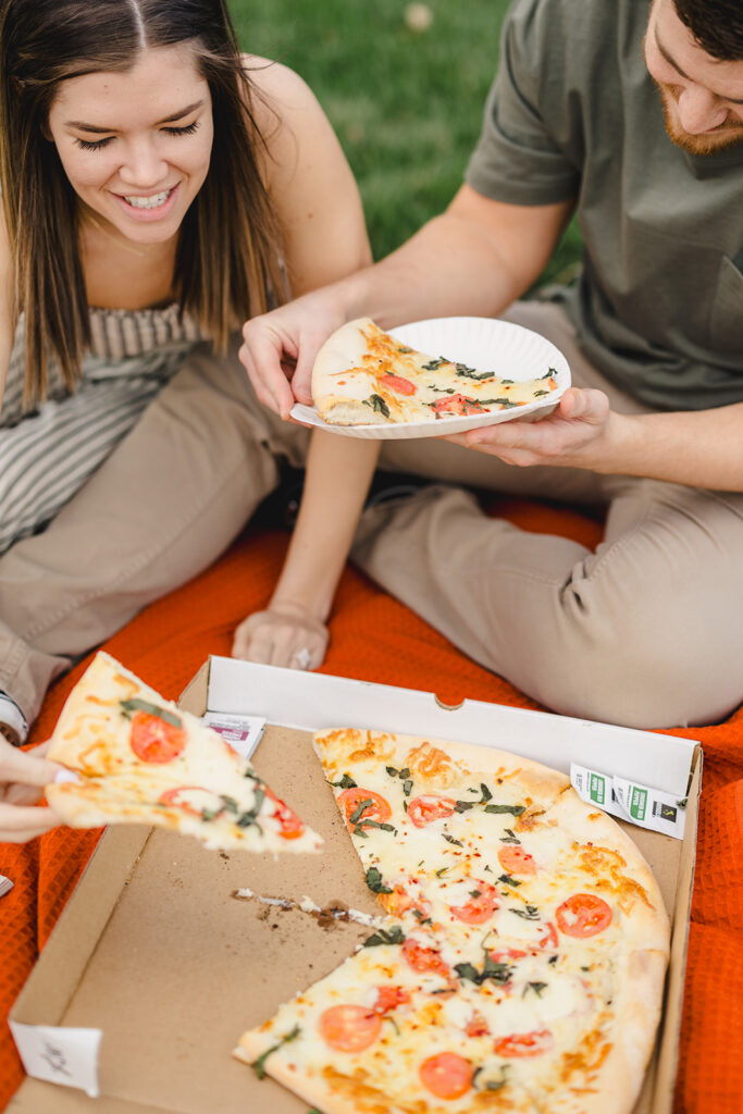 pizza and beer engagement