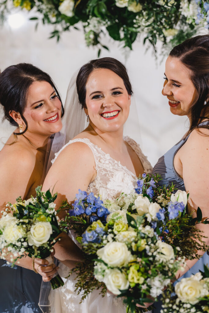 bridal party and wedding details