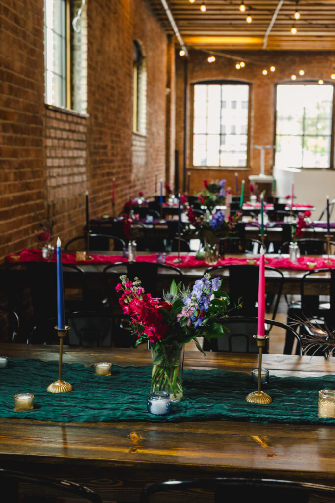 wedding ceremony decor and faux candle ideas