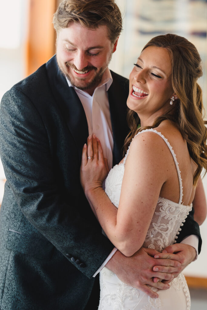 romantic couples photography at small wedding