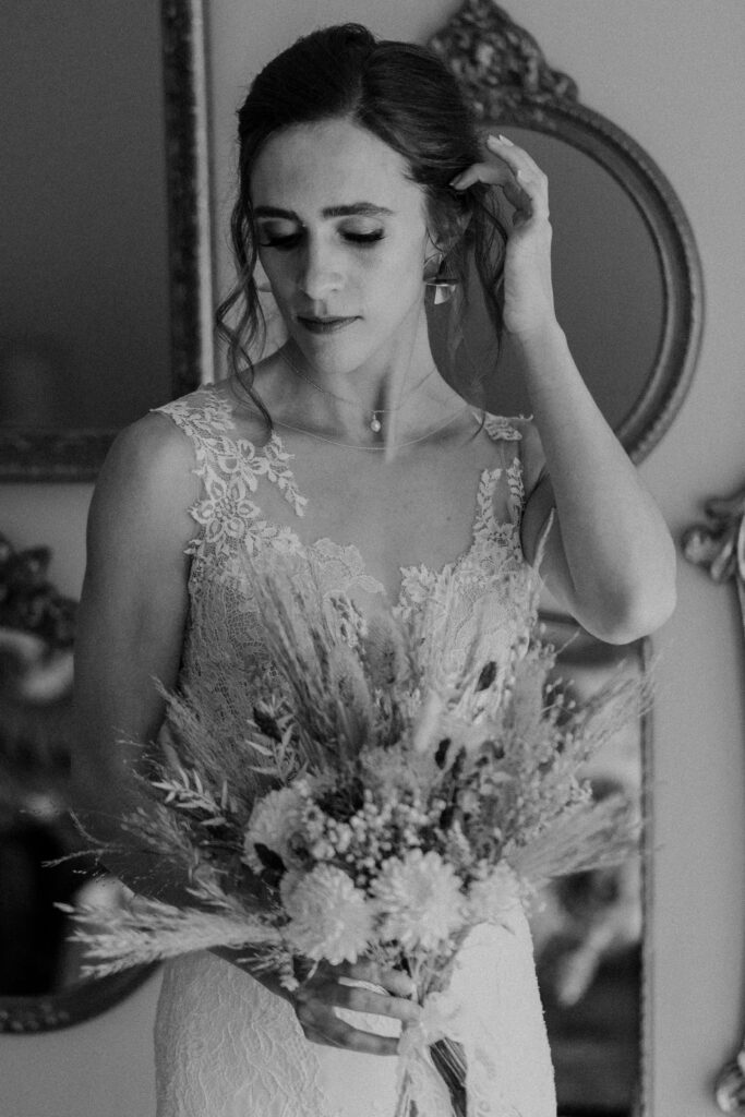 black and white wedding photography