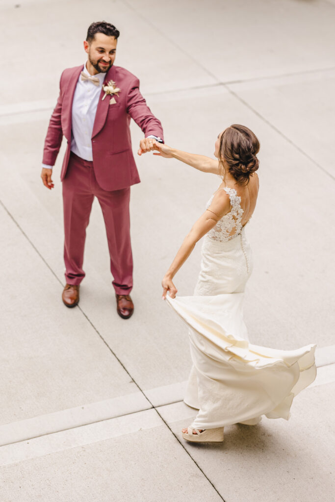 fun moments dancing with the bride and groom at The Legacy at Green Hills