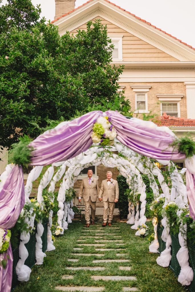 backyard wedding ceremony with family and ideas for weddings on a budget 