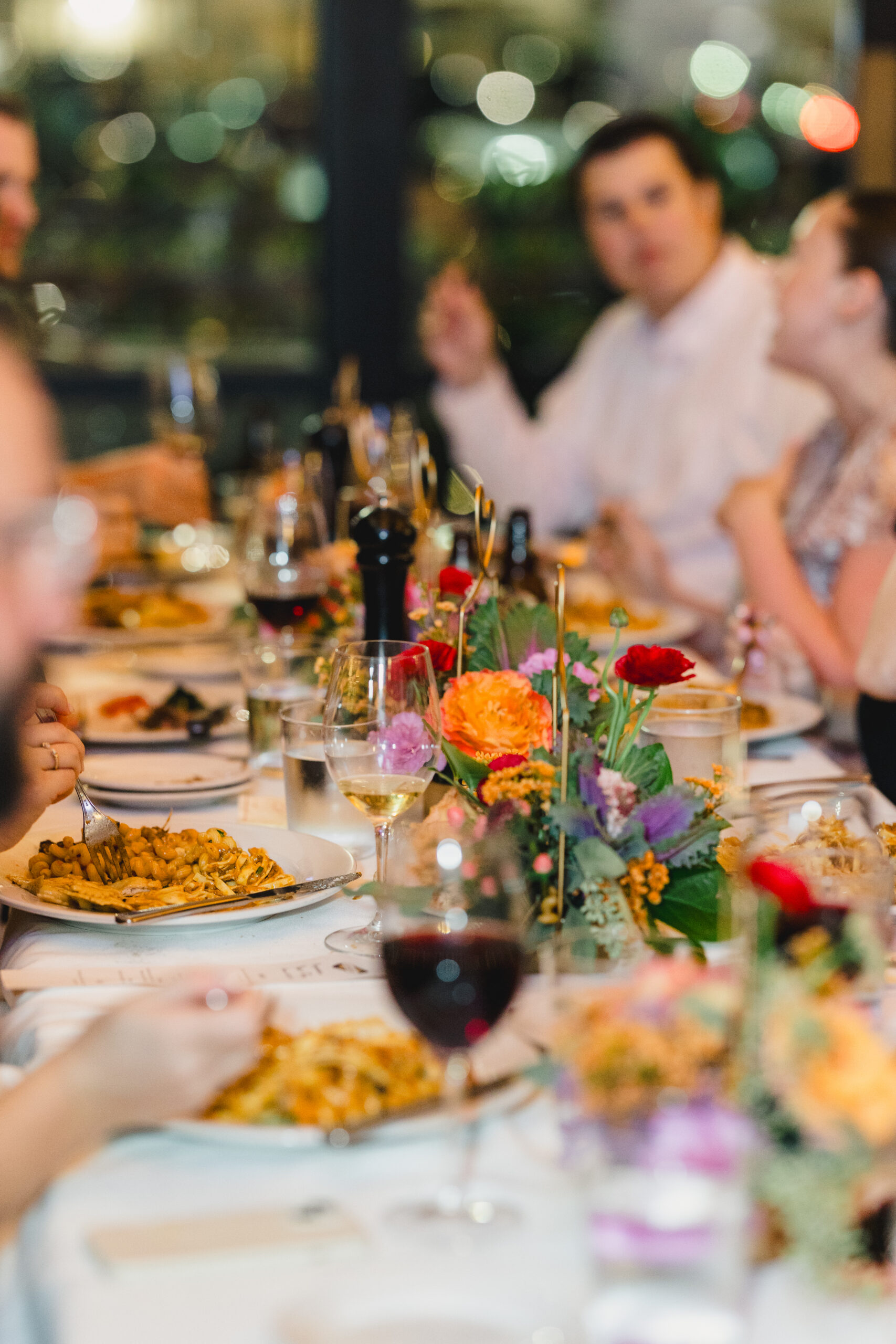 an elegant wedding rehearsal dinner at lidia's in kansas city 