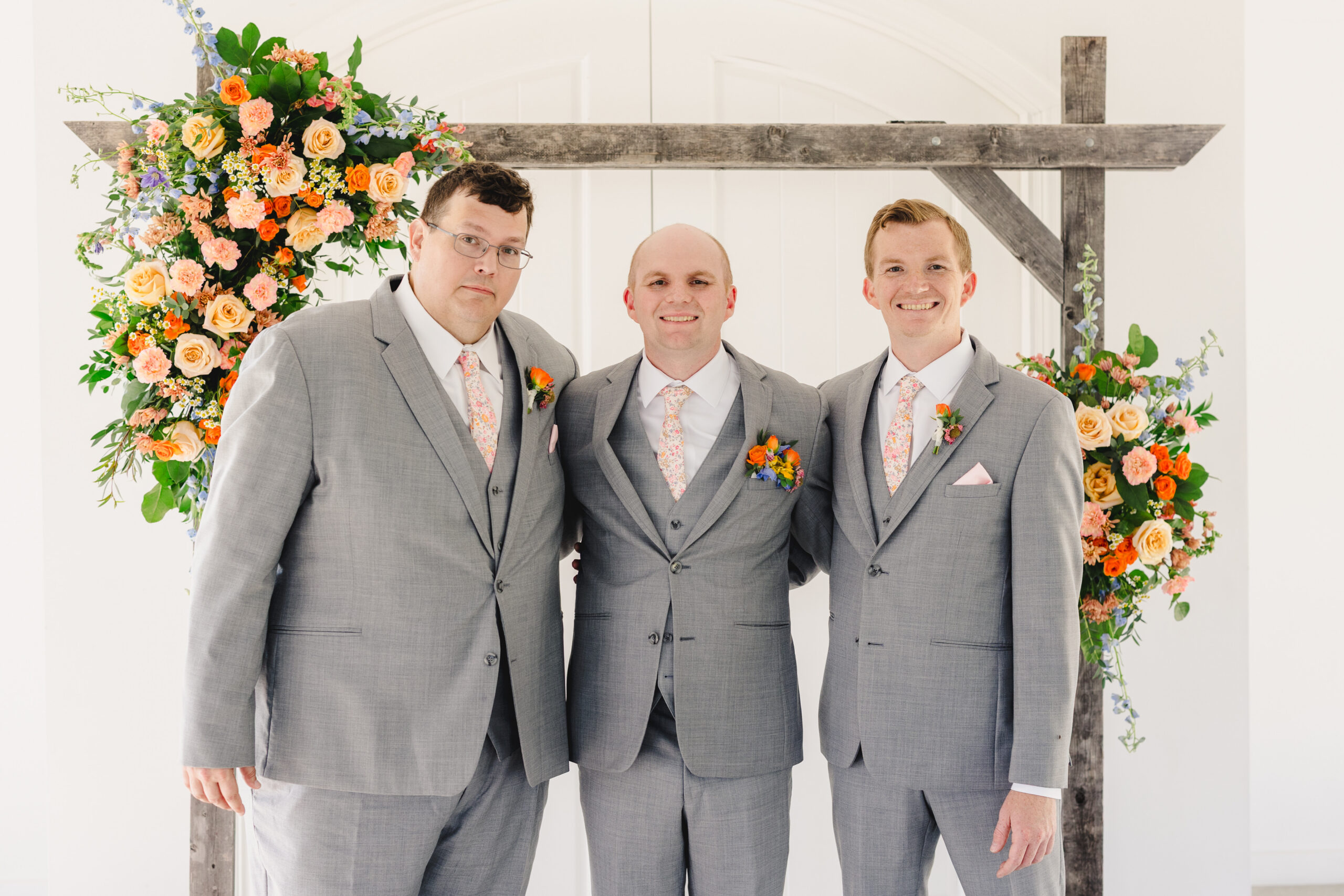 a groom with his groomsmen 