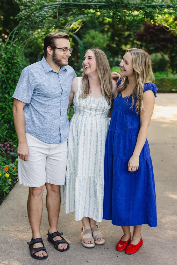 Sibling portraits at Overland Park Arboretum Overland Park Kansas