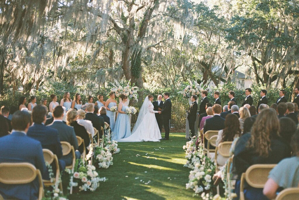 A ceremony held on the lawn of the Admiral's House in Charleston.