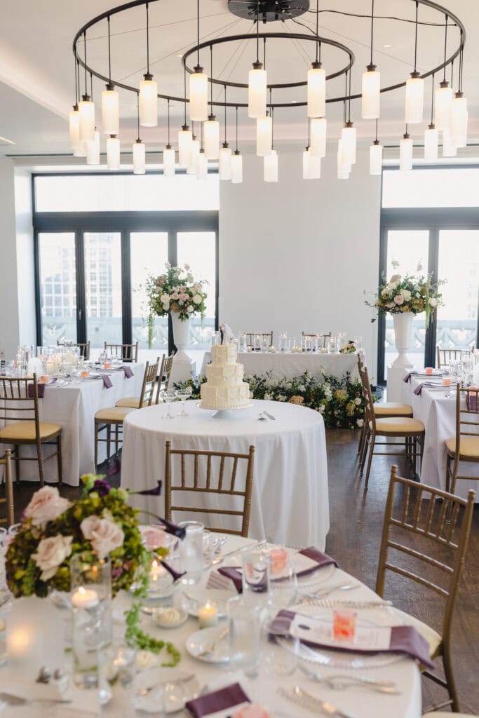 Rooftop wedding reception at Starlight Ballroom Hotel Kansas City