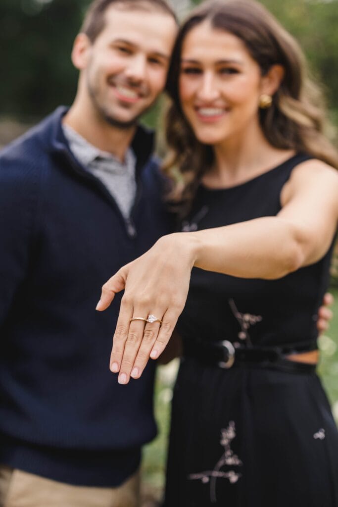 Loose Park proposal photography Kansas City rose garden