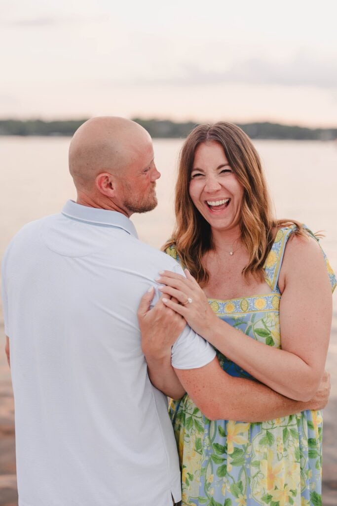Lake Lotawana proposal photography Kansas City